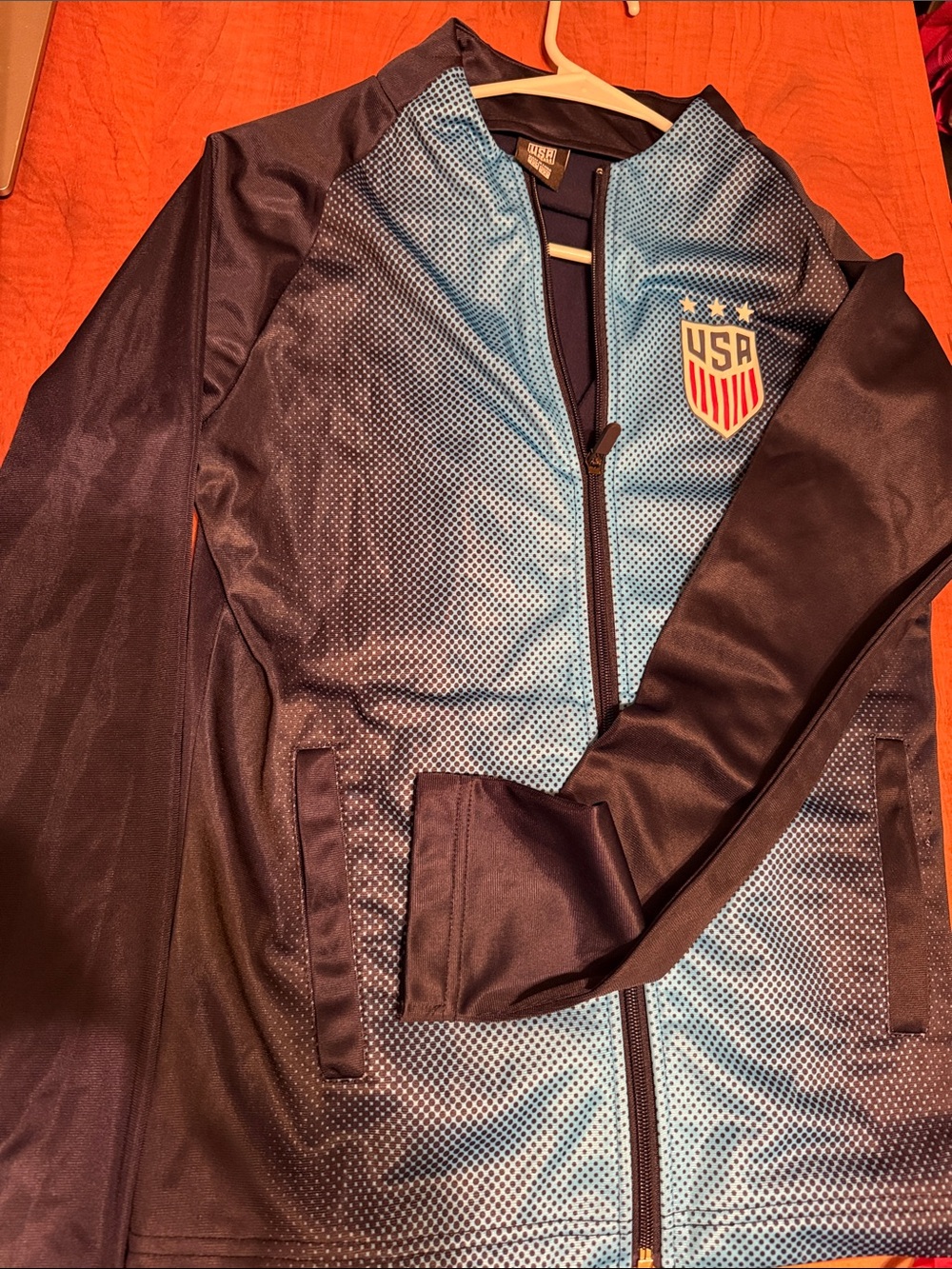 USA Soccer size M   Blue & Navy Athletic Jacket
